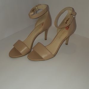 Nine West High Heeled Nude Sandal